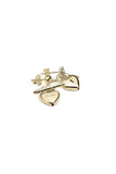 Stolen Girlfriends Club - Love Locket Fob Earrings Gold Plated