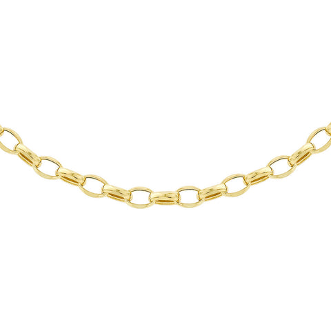 Brent Weatherall - 9ct Yellow Gold Hollow 45cm Belcher Link Chain