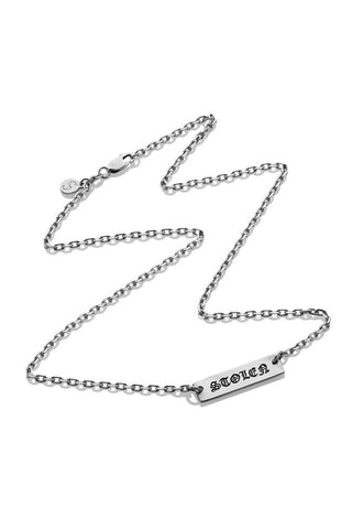 Stolen Girlfriends Club - Silver Gothic Plate Necklace