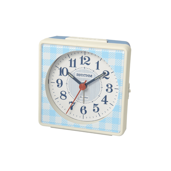Rhythm - Alarm Clock Blue Check