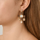 Dyrberg/Kern - Leonora Gold Earrings Golden & Brown