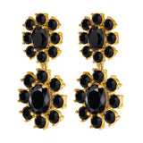 Dyrberg/Kern - Lina Gold Earrings Black