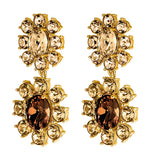 Dyrberg/Kern - Lina Gold Earrings Brown & Golden