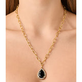 Dyrberg/Kern -  Metta Gold Necklace Black & Golden