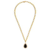 Dyrberg/Kern -  Metta Gold Necklace Black & Golden