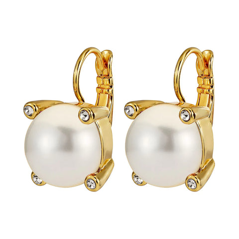 Dyrberg/Kern - Tana Gold Earrings - White Pearl