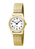 Olympic - Yellow Gold Ladies Expandable Bracelet Watch
