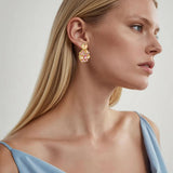 Dyrberg Kern - Freesia Gold Earrings Rose
