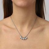Dyrberg Kern - Phila Shiny Silver Necklace Crystal