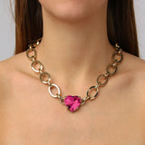 Dyrberg Kern - Braze Gold Necklace Rose