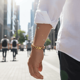 Cudworth - Classic Cuban Link Bracelet Ion Plated Gold