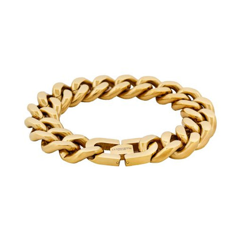 Cudworth - Classic Cuban Link Bracelet Ion Plated Gold