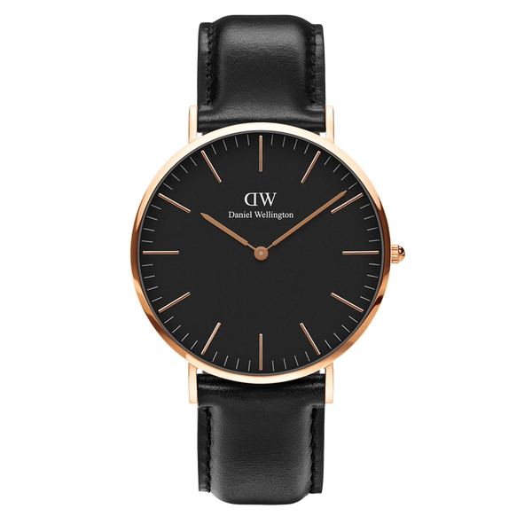 Daniel Wellington - Sheffield Black 40mm Rose Gold Watch