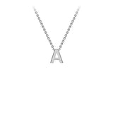Brent Weatherall - 9ct White Gold Initial Letter Chain Necklace