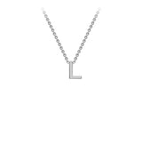 Brent Weatherall - 9ct White Gold Initial Letter Chain Necklace