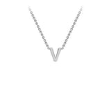 Brent Weatherall - 9ct White Gold Initial Letter Chain Necklace