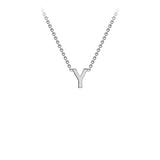 Brent Weatherall - 9ct White Gold Initial Letter Chain Necklace