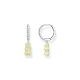 THOMAS SABO - Hoop Earrings with Pineapple White Goldbears Pendant & Zirconia