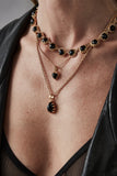 Stolen Girlfriends Club - Love Claw Drop Necklace Gold Plated Onyx