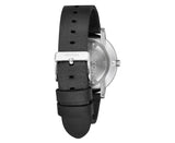 Nixon - Porter Black Leather White & Silver Watch