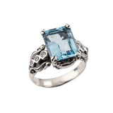 Nick Von K - Blue Topaz Tide Pool ring in Sterling Silver