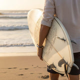 Cudworth - Braided Suede & Steel Calabria Bracelet, 21.5cm x 6mm, Flint