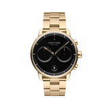 NordGreen - Pioneer Black & Gold Link Watch