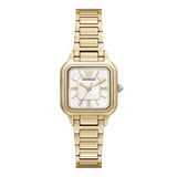 Emporio Armani - Square Mother Of Pearl White Dial Watch