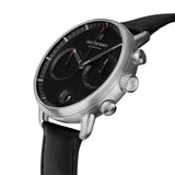 NordGreen - Pioneer Black & Steel Watch