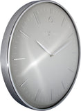 Netime - Glamour Wall Clock Aluminum Grey 7 Silver