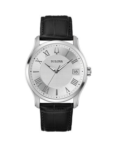Bulova- Classic Gents Quartz leather strap  watch