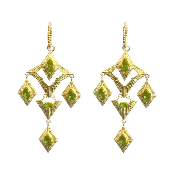 Lindi Kingi - Sagrada Earrings | Gold & Peridot