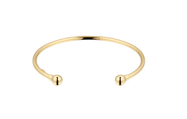 Brent Weatherall - 9ct Yellow Gold Hollow Cuff Bangle