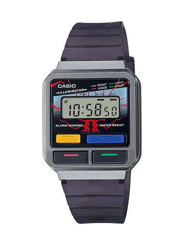 Casio - Digital Stranger Things Chrome Plated Resin Band