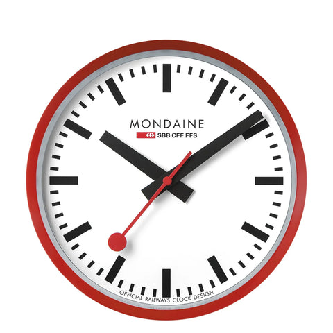 Mondaine - Wall Clock Red