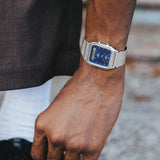 Casio - Duo Mesh Stainless Steel Band With Blue Dial