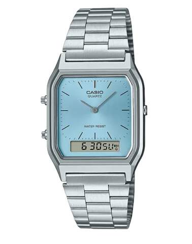 Casio - Duo Blue Face/Stainless Steel