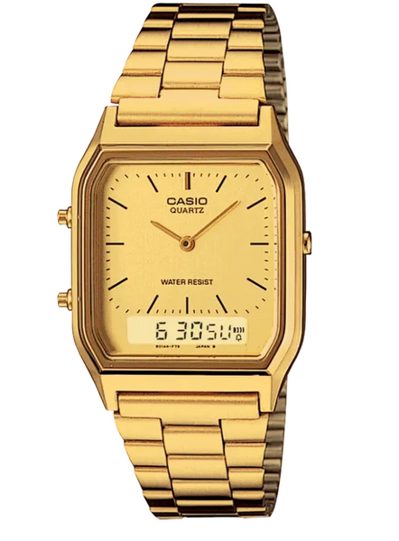 Casio - Duo Cream Face, Gold Tone Stainless Steel