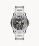 Armani Exchange - Moonphase Multifunction Stainless Steel Watch