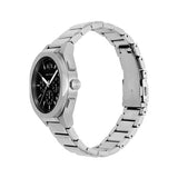 Armani Exchange - Sync Chronograph Watch Silver Strap Black Dial