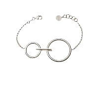 Diva - Eclisse Orbita Bracelet Sterling Silver Rhodium Plated