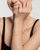 Ania Haie - Gold Bezel-Set Droplet Station Bracelet