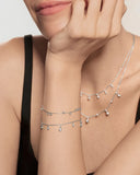 Ania Haie - Silver Bezel-Set Droplet Station Bracelet