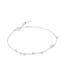 Ania Haie - Silver Bezel-Set Droplet Station Bracelet