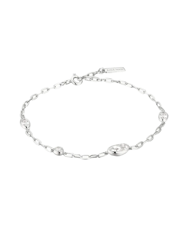 Ania Haie - Silver Bezel Organic Dome Pebble Bracelet