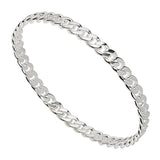 Najo - Curb Silver Bangle
