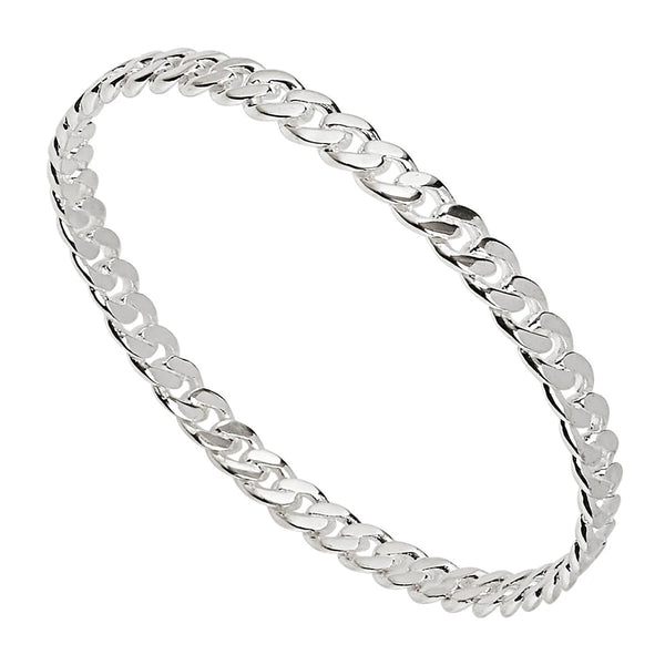 Najo - Curb Silver Bangle