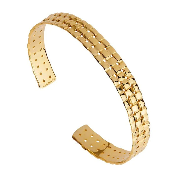 Najo - Weave Cuff 60mm Gold Plated