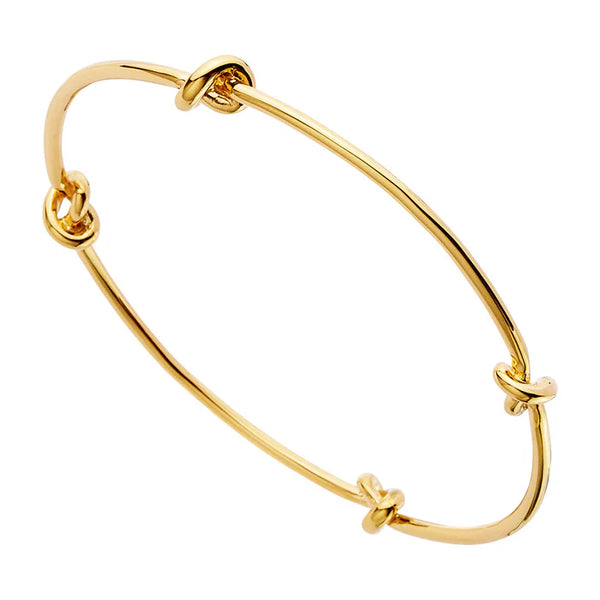 Najo - Nature's Knot Gold Bangle 64mm