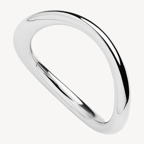 Najo - Gravity Bangle Silver 66mm